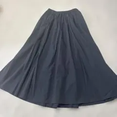 KBF・ダークグレー フレアロングスカート・F