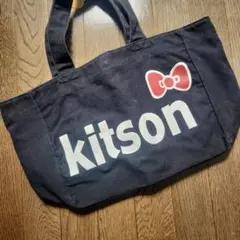 kitson トートバッグ 黒 ハローキティキャラクター