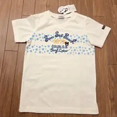 ミキハウス DOUBLE.B 星柄 Vネック 半袖Tシャツ 120 白