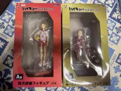 ハイキュー　フリューくじ　A賞孤爪研磨、C賞猫又監督フィギュアセット