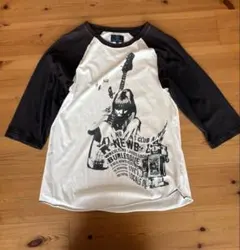 【R.NEWBOLD】5分袖 ヴィンテージ風ラグランTシャツ MサイズY2K