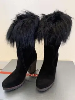 PRADA ファーブーツ