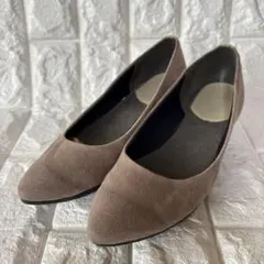 訳あり⭐️Re:getA ⭐️HR-3500ポインテッドトゥスエードパンプス23cm