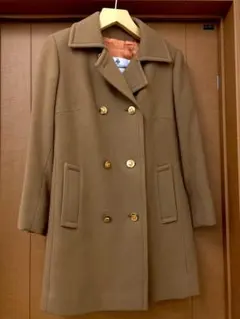 S Aquascutum アクアスキュータム　金ボタン ピーコート キャメルのサムネイル