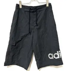 アディダス ハーフパンツ 古着 ブラック 黒 00’sショートパンツ M