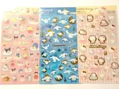 サンリオキャラクターズ シナモン ハローキティ 箔押しシール セット ダイソー