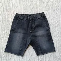 ZANEROBE デニム スキニー ショートパンツ ブラック 黒 30のサムネイル