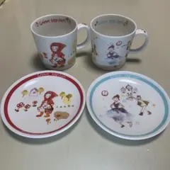グリム童話 マグカップ 皿 セット 赤ずきん シンデレラのサムネイル