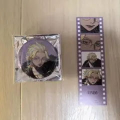 東京リベンジャーズ Art by AU スーツver. 缶バッジ 特典 灰谷竜胆