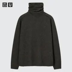 新品 UNIQLO U プレミアム ラム タートルネック セーター ニット