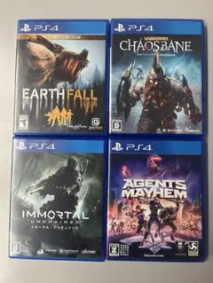 PS4ソフト4本セット Earthfall、Immortal、