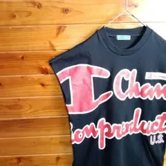 Champion　チャンピオン　ノースリーブトップス　タンクトップ　刺繍　Mのサムネイル