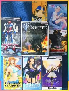 ◆ 新品未開封箱付き◆アニメ・コミックキャラクター プライズフィギュア8体セット