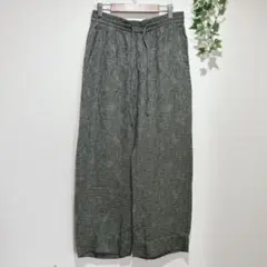 【ザラ】ワイドレッグパンツ Sサイズ イージー仕様　ポケットあり　ウエストゴム