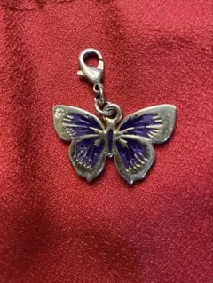 ANNA SUI 蝶 チャーム パープルのサムネイル