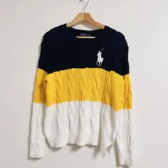 【POLO RALPH LAUREN】ケーブルニット セーター M
