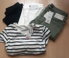 UNIQLO スキニーデニム 31 GU ホワイトパンツ 他セット