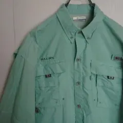 コロンビア PFG 長袖シャツ フィッシングシャツ ライトブルー BDシャツ
