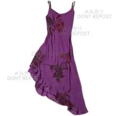 Betsey Johnson purple floral cami dressのサムネイル