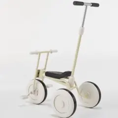 無印良品　舵取り棒付き三輪車 ホワイト 未使用品のサムネイル