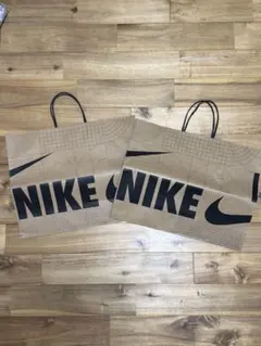 NIKE ショップ袋 2枚セット 大きめ ショッパー