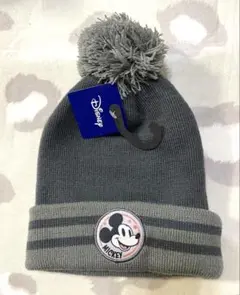 ✨新品オマケ付✨ディズニー ミッキーボンボン付き ニット帽 52cm