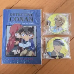 名探偵コナンセット　DETECTIVE CONAN 　缶バッジ　ノート