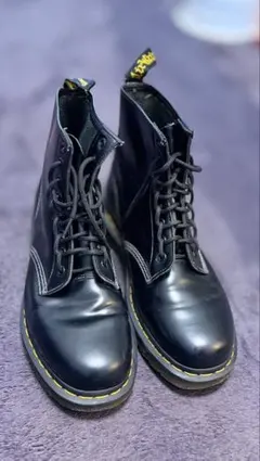 Dr.Martensブラックレザー ハイカットブーツ