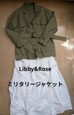 美品✨️Libby&Roseミリタリージャケット カーキ ベルト付き