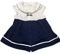 bebe reduction マリン風ワンピース 80cmのサムネイル
