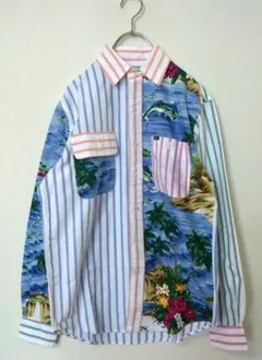 POLO RALPH LAUREN パッチワーク オックスフォード シャツ