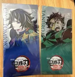 鬼滅の刃　無限城編 チケットホルダー＆チケット風カード　冨岡義勇 竈門炭治郎