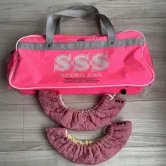 スケートバッグ　ピンク　女の子　スピードスケート (折りたたんで発送)