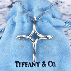 美品✨️TIFFANY インフィニティークロス シルバー ネックレスミニ