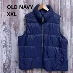 OLD NAVY ネイビー ダウンベスト XXL 古着