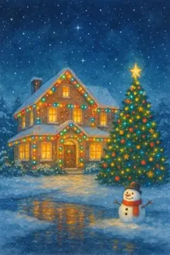 クリスマスの夜No.1　オリジナルデジタルアート