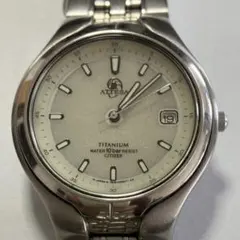 【可動】CITIZEN ATTESA エコドライブ チタン製ソーラー腕時計 防水