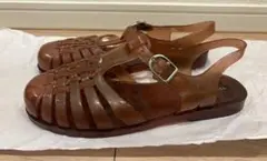 トゥモローランド ジェリーグルカサンダル クリアキャメル39箱なし
