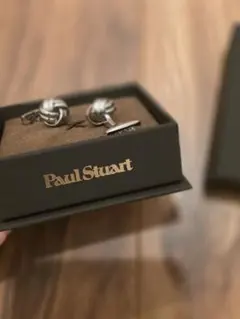 Paul Stuart カフリンクス ノットデザイン シルバーカラーのサムネイル