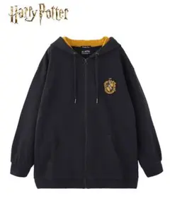ジップパーカ〈ハリー・ポッター〉greennout（大きいサイズ） ハッフルパフ