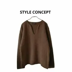 美品！STYLE CONCEPT 　メンズ　アンゴラ混ニットセーター　48