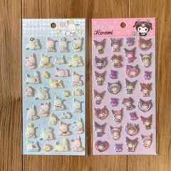 Pochacco & Kuromi ぷくっとシール 2セット