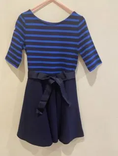 POLO RALPH LAUREN 七分袖ストライプワンピース