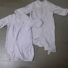 ベビー女児ロンパース二点セット