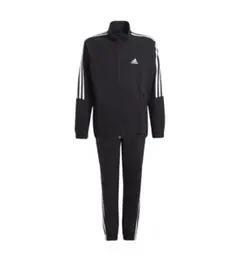 adidas ブラックジャージ上下セット 新品タグ付き150