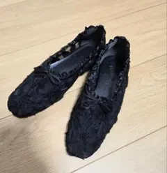 メリージェニー　チュール サテン フラットシューズ (M)