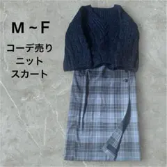 コーデ売り♦︎セーター　スカート2点セット　まとめ売り　大人可愛い【M -Ｆ】