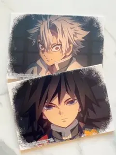 一番くじ 鬼滅の刃 〜柱稽古〜 E賞 キャンバス風ボード 不死川実弥・冨岡義勇