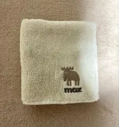 moz ハンドタオル 今治タオル ワンポイント ベージュ