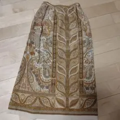 SCAPA ロングスカート　サイズ38 ペイズリー柄